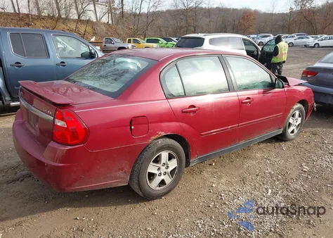 2005 Chevrolet Malibu Ls из США, поврежденный, VIN 1G1ZT52835F132973